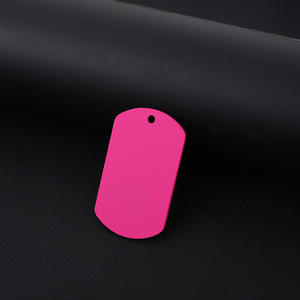 ป้ายห้อยคอสัตว์เลี้ยงสแตนเลสแบบกำหนดเอง ป้ายห้อยกุญแจสุนัขเปล่าสำหรับพวงกุญแจ หลากสี สร้อยคอ จี้ห้อยคอสุนัข - Product Image 6