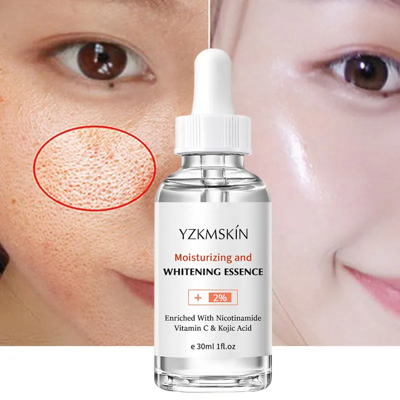 High quality Facial Essence cruetly-free Brightening moisturizing Hydrating Nourishing Vitamin Black Skin Whitening serum