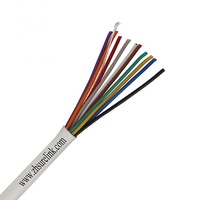 Cable de alarma de seguridad de señal multinúcleo de 4 núcleos de 100m 22AWG 24AWG BC TC CCA del fabricante PVC en espiral sin blindaje 22AWG PVC