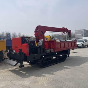 Multifunctional New 5 Ton 8 10 Crawer Dumper Truck with <b>Crane</b> and Grapple Winch - Product Image 6