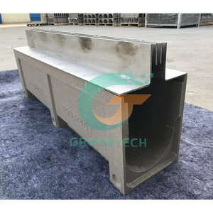 Canaleta de <span class=keywords><strong>lluvia</strong></span> de hormigón polímero resistente al envejecimiento canal de drenaje de resina para exteriores con cubierta de acero inoxidable - Product Image 1