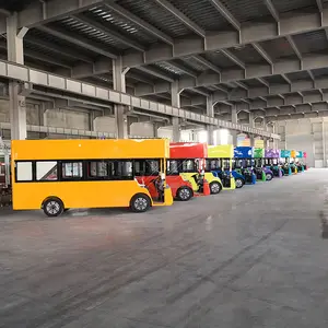 יריד משיכה חיצוני רוכב זוגי דקר אוטובוס תיירים חשמלית למכירה