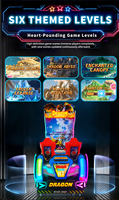 Machine de jeu vidéo d'arcade de tir multijoueur Leon Dragon Knight pour salle de jeux, équipement de divertissement intérieur, garantie 1 an