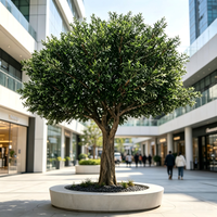 Arbre d'olivier artificiel sur mesure de 16 pieds de haut pour la décoration intérieure et extérieure