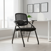 Chaise de bureau ergonomique pliable pour salle de réunion et de formation, chaise pliante en plastique pour salle de conférence, mobilier de vente en gros