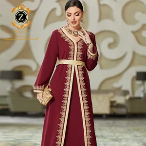 Zaynab Femmes Abaya Robes Musulmanes Caftan Nouveau Modèle Dubaï Abaya Femmes Robe Musulmane Dubaï Robes Femmes Musulmanes Abaya