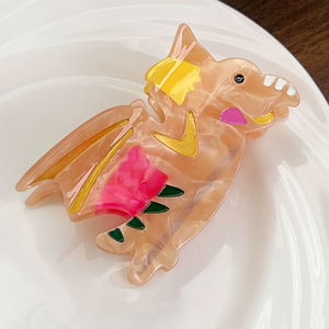 Nouveauté, pinces à cheveux en acétate géométriques personnalisées avec logo, usage quotidien, vente en gros - Product Image 4