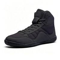 Chaussures de boxe personnalisées neuves pour hommes, antidérapantes, durables, à tige haute, idéales pour la gym et l'entraînement.