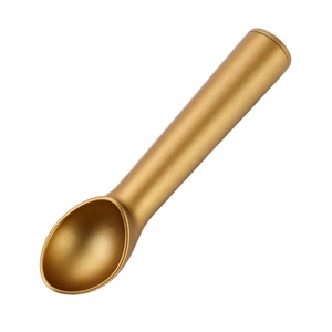 Cuillère à glace en alliage d'aluminium écologique avec logo personnalisé, anti-gel, auto-décongelante, robuste, en métal, pour pâte à biscuits - Product Image 5