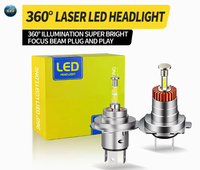 Ampoule de phare LED H7 6500K Blanc 60W Canbus CSP Chips Aluminium 12V pour phares de voiture