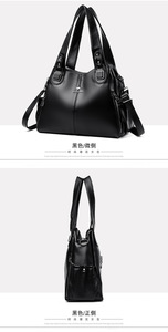 Luxury Designer Ladies Large Capacity Purse <b>Bags</b> Sac a Main <b>Soft</b> PU <b>Leather</b> Handbags for Women Vintage Shoulder Tote <b>Bag</b> - Product Image 4