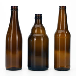 VISTA Top vuoto 250ml 330ml 500ml ambra smeraldo bottiglia di vetro verde con tappo a corona per bevande birra - Product Image 4