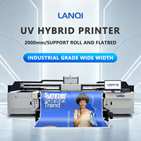 Imprimante hybride UV à jet d'encre haute précision pour la publicité, ruban adhésif, matériaux PVC et matériaux flexibles – Imprimante UV rouleau à plat