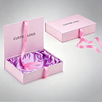 Boîte cosmétique en papier rigide écologique, logo de marque personnalisé, boîte d'emballage de luxe à fermeture magnétique pour produits de beauté