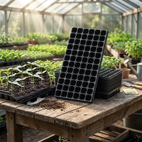 Plateau de semis PS 72 cellules XQA72, plateau de semis en plastique épaissi réutilisable pour la propagation en serre commerciale