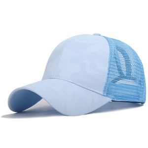 Casquette de baseball pour femme, style queue de cheval, camouflage, couleur unie, respirante, protection solaire, ouverture arrière - Product Image 3