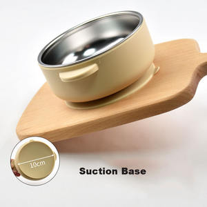 Kaymaz yürümeye başlayan kase çıkarılabilir paslanmaz çelik bebek besleme kase emme tabanı ile - Product Image 3