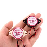 Alarma de 95 dB de Alto Decibelio, DC 3-24V 12V, Zumbador Electrónico, Alarma con Sonido Intermitente y Continuo para Arduino, Auto, Camioneta, SFM-27