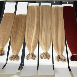 Extensiones de Cabello Ruso de Alta Calidad al por Mayor, Extensiones de Cabello Tejidas a Mano de Primera Calidad, Extensiones de Cabello Humano Natural - Product Image 1