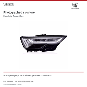 Conjunto de Faros Delanteros para Audi A6L 2019-2023 Configuración fotografiada - Product Image 3