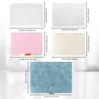 A5 Ringbuch Nachfüllbarer Planer Notizbuch 6-Ring, Blaues PU-Leder Notizbuch mit Taschen, Trennblättern, Nachfüllpapier