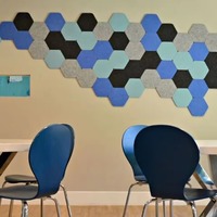 Panneau acoustique en feutre PET insonorisant, panneau acoustique en polyester, déflecteur acoustique, plafond acoustique suspendu