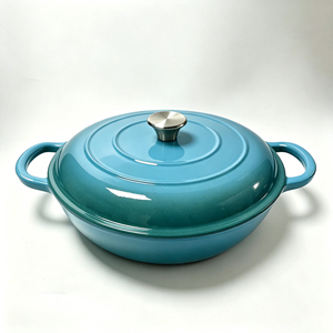 Enamel Cast Iron <strong>Cookware</strong> <strong>Set</strong> 3pcs Oven Safe <strong>Kitchenware</strong> Skillet Pots and Pans <strong>Cookware</strong> <strong>Sets</strong> Induction Gas Stove Cooking Pot <strong>Set</strong> - Product Image 4