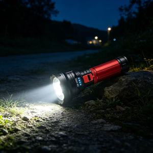 ไฟฉาย LED แบบชาร์จไฟได้ อลูมิเนียมอัลลอยด์ ปรับความสว่างได้ แสงสีขาว ใช้กลางแจ้ง - Product Image 5