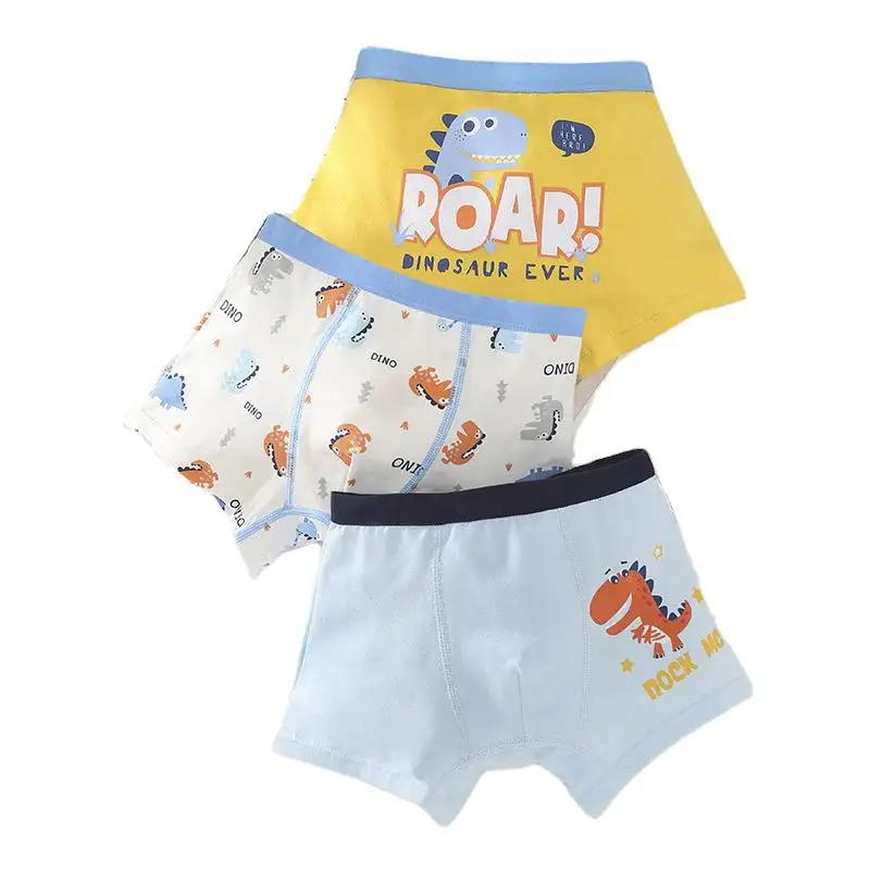 Dinosaur Boys Underpants Boys Boxer Brief Underwear Cotton FLYISH DIRECT Boys Boxer Shorts 3-11 years Boys Underwear 6 Packs 