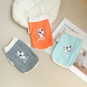Chaleco para Perro Snoopy, Tejido Waffle Transpirable, Ropa para Mascotas de Primavera y Otoño, Estampado de Dibujos Animados para Perros Pequeños, Gris, Azul, Rosa - Product Image 4