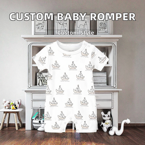 Mameluco de Manga Corta con Estampado Digital Personalizado, Disfraz Infantil de Moda, Tejido de Punto 100% Algodón para Bebés de 3-<span class=keywords><strong>6</strong></span>, <span class=keywords><strong>6</strong></span>-9, 9-12 <span class=keywords><strong>Meses</strong></span>, Otoño - Product Image 2