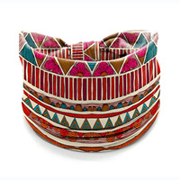 Bandeau élastique large bohème à imprimé ethnique africain, foulard de yoga, accessoires de mode pour cheveux pour femmes, vente en gros