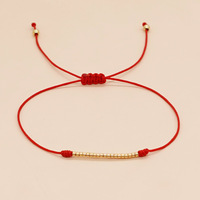 Bracelets Go2boho en perles Miyuki, style bohème, cordon rouge fait main, design de chaîne, bijoux délicats en perles de verre pour femmes et hommes, nouveau cadeau