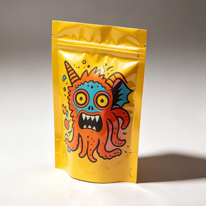 Customized printing 1g 3.5g 7g 28g 1oz polyester film bag soft touch holographic children's anti zipper polyester film bag - Product Image 5