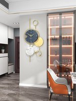 Salon de Luxe, Décoration Moderne, Style Maison, Ambiance Simple, Réseau Artistique, Horloge Créative Rouge, Accrochage Mural