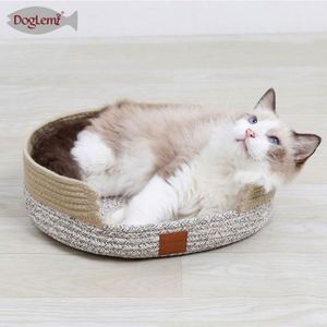 Hua Cheng Pet-Friendly Durable Soft Cotton Round Nest Mat for Dogs and <b>Cats</b> All Seasons - Product Image 3