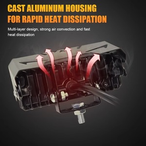 ไฟตัดหมอกมอเตอร์ไซค์ไฟเสริมสำหรับรถจักรยานยนต์ไฟตัดหมอก3เลนส์สีขาว12W 17W 20W 22W 29W - Product Image 5