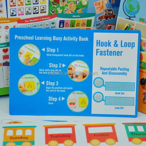 Enfants personnalisé mon apprentissage préscolaire espagnol Shopping animaux écriture Velcro autocollants <span class=keywords><strong>Montessori</strong></span> <span class=keywords><strong>livre</strong></span> occupé - Product Image 6