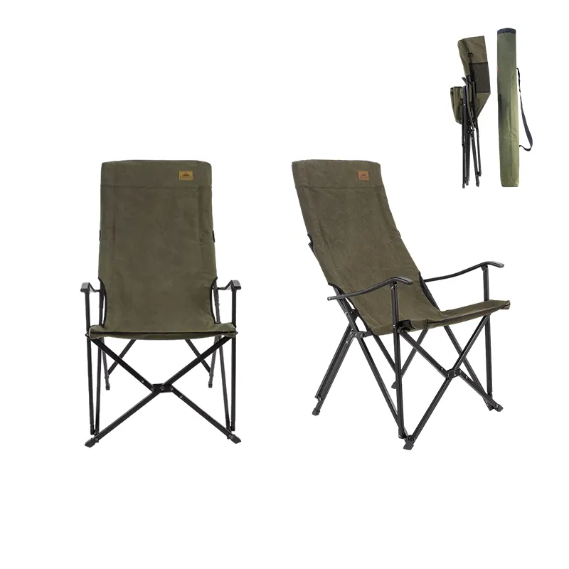 कैनवास टिकाऊ लक्जरी अवकाश reclining कुर्सी शिविर आउटडोर विनिर्माण पोर्टेबल डेरा डाले हुए तह कुर्सी