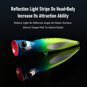 Kingdom Offre Spéciale OEM Big Popper Leurres de pêche 60g 85g GT Appâts flottants pour eau salée Trolling Thon Boat Topwater Fish Bait à <span class=keywords><strong>vendre</strong></span> - Product Image 6