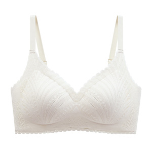 Soutien-gorge Confortable et Respirant Sans Coutures en Dentelle Sexy Couleur Unie pour Femme – Vente en Gros - Product Image 6