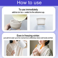 Tasse Magique Personnalisée pour Activités de Plein Air – Contenant Intérieur en Silicone à Refroidissement Prolongé – Bâtonnet de Compression Glacée Chaud/Froid pour Soulagement de la Douleur