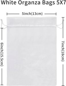 Sacs en organza personnalisés OEM pour professionnels, en gros, avec logo sur mesure, pochettes à bijoux à cordon, sacs cadeaux en maille transparente pour événements et mariages, personnalisation de marque - Product Image 2