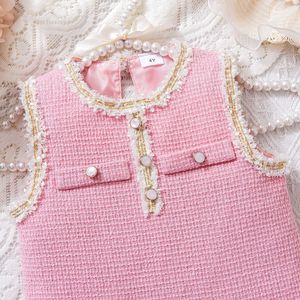 Vestidos de Lujo para Niñas de 4 a 7 Años, Vestido sin Mangas Estilo Princesa de Color Sólido para Niñas Pequeñas - Product Image 6