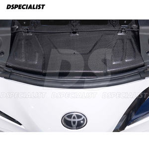 Cubierta de <span class=keywords><strong>radiador</strong></span> de placa de Panel de refrigeración de fibra de carbono para Toyota Supra MK5 A90 A91 GR - Product Image 2