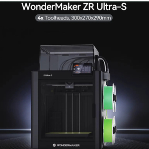 Imprimante 3D automatique WonderMaker ZR ultra S PLA, nouvelle impression multicolore, changement rapide, volume d'impression 300x270x290mm, USB automatique - Product Image 2