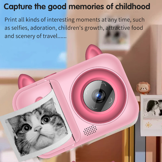 Children Camera Kids Digital Mini Photo Video Recorder Portable Creative Toy Gift Outdoor Learning Travel Snap Shooting Device