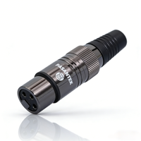 Connecteur XLR plaqué or RASANTEK 3 broches Hifi 2U Prise XLR mâle femelle Connexion audio vidéo professionnelle pour haut-parleurs