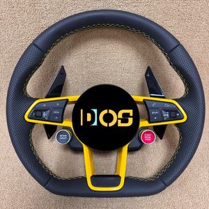 Volant en fibre de carbone DOS compatible avec Audi Q3 Q5 Q7 Q8 Q5L Q7L <span class=keywords><strong>RSQ7</strong></span> QSQ5 RSQ8 RSQ3 A1 A3 A4 A5 A6 A7 A8 B9 B8.5 B8 R8 TT S6 S7 - Product Image 3