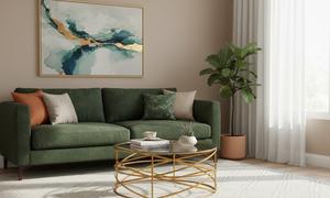 Mesa de Centro de Vidrio de Alta Calidad con Diseño Moderno y Tapa de Vidrio Templado, Duradera para Sala de Estar, Apartamento, Hotel y Oficina - Product Image 3